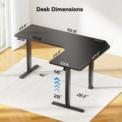 L-shaped Series Standing Desk