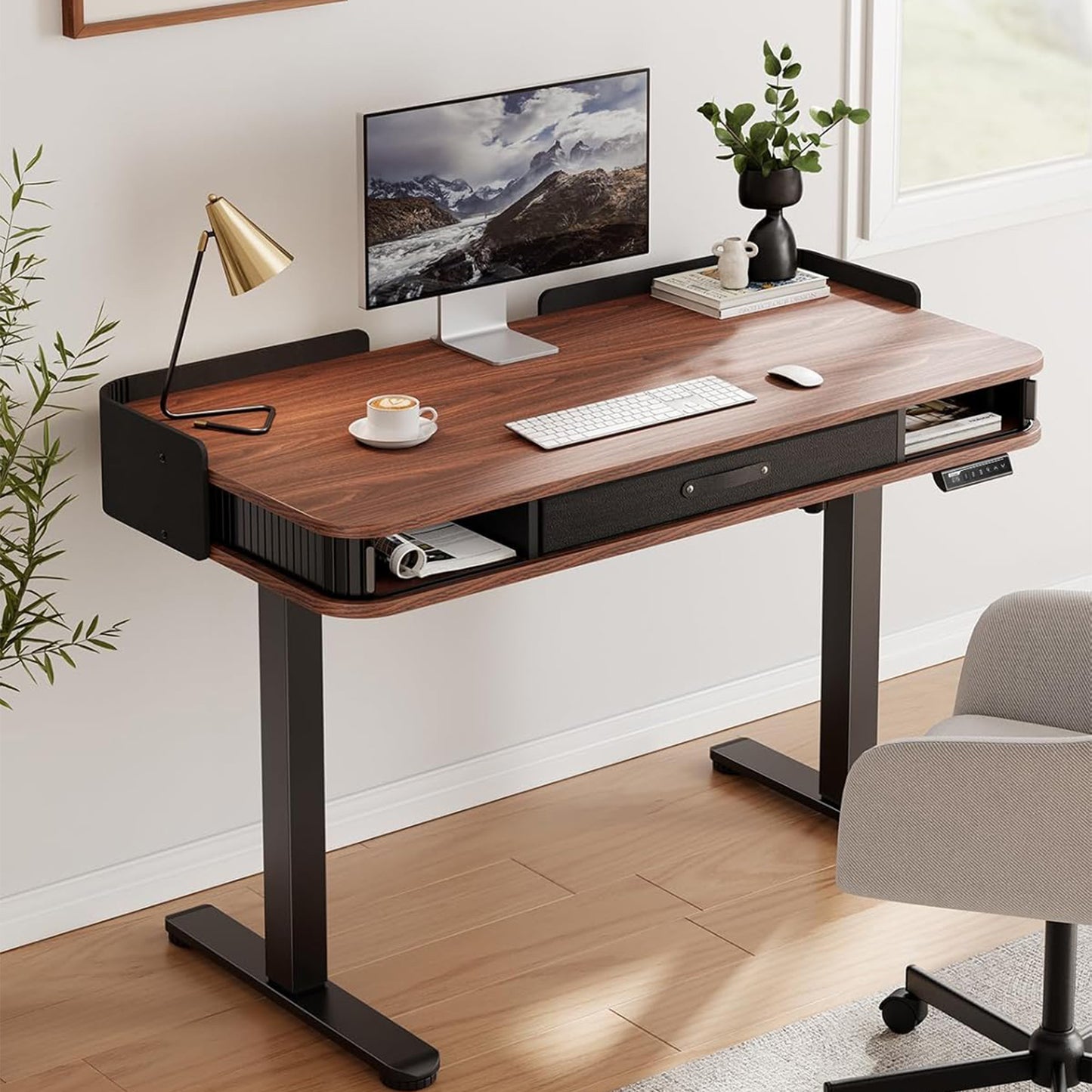 Whole Piece Standing Desk with Drawer