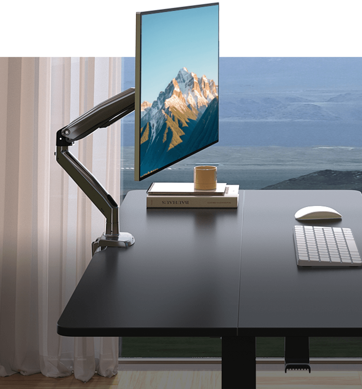 HUANUO HNSS7 Single Monitor Mount for 13 to 35 Inch Ultrawide Screens