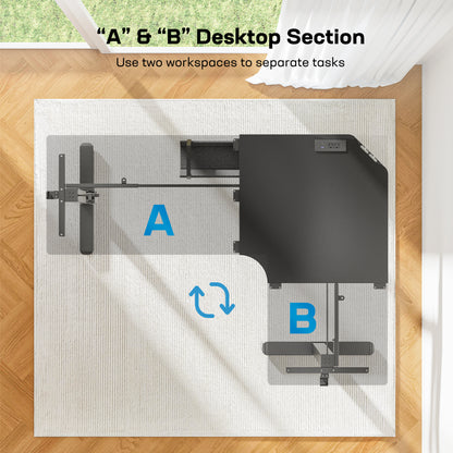 L-shaped Series Standing Desk