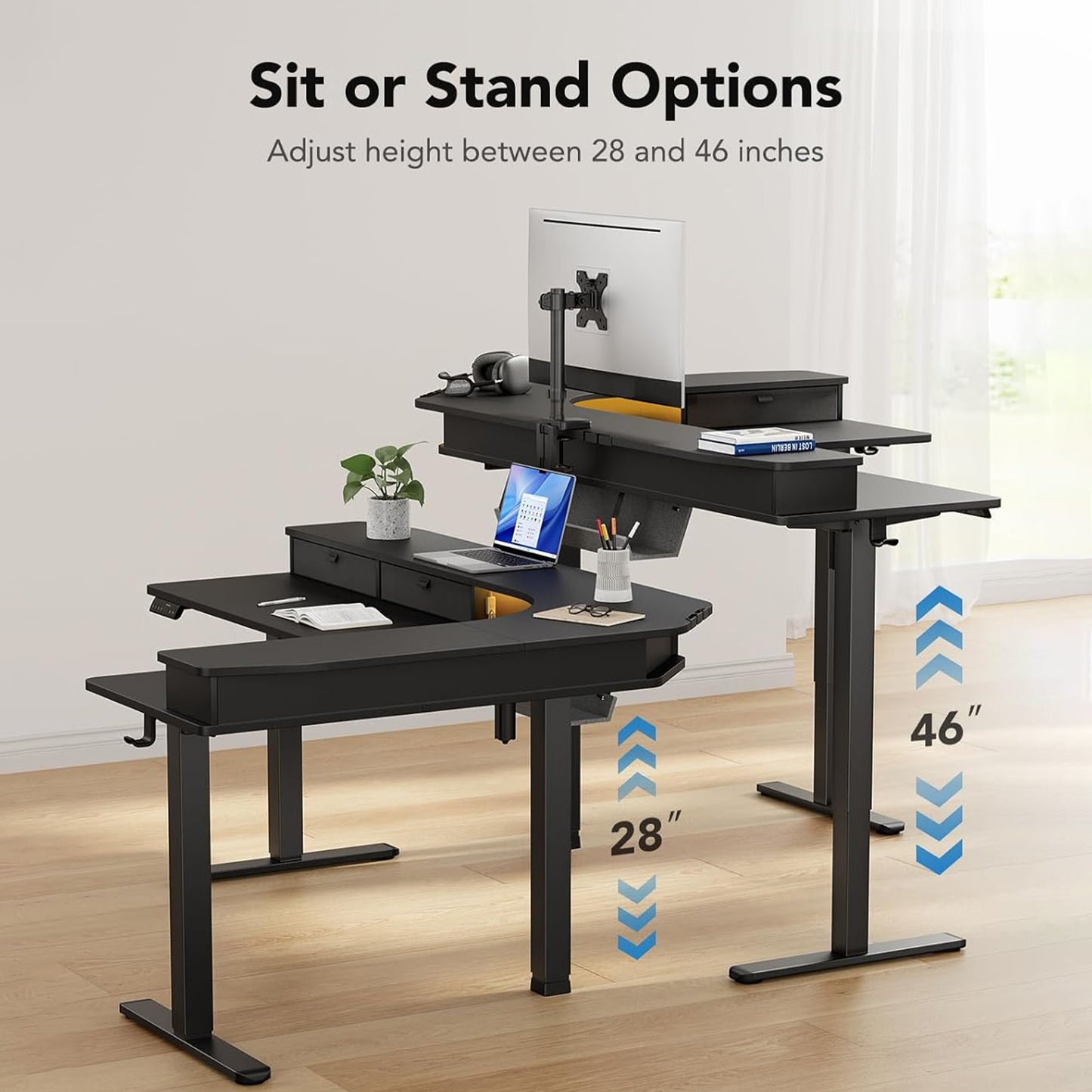 L-shaped Series Standing Desk