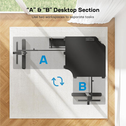 L-shaped Series Standing Desk