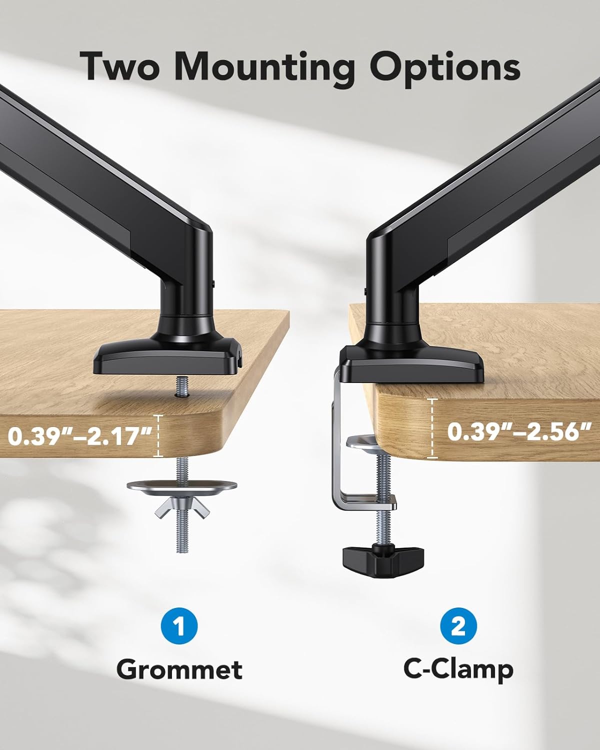 HUANUO HNSS18B Single Monitor Mount for 13–32 Inch Screens