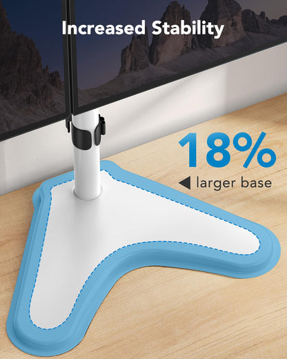 HUANUO HNCM1W Dual Monitor Mount for 13 - 32 Inch Screens - White