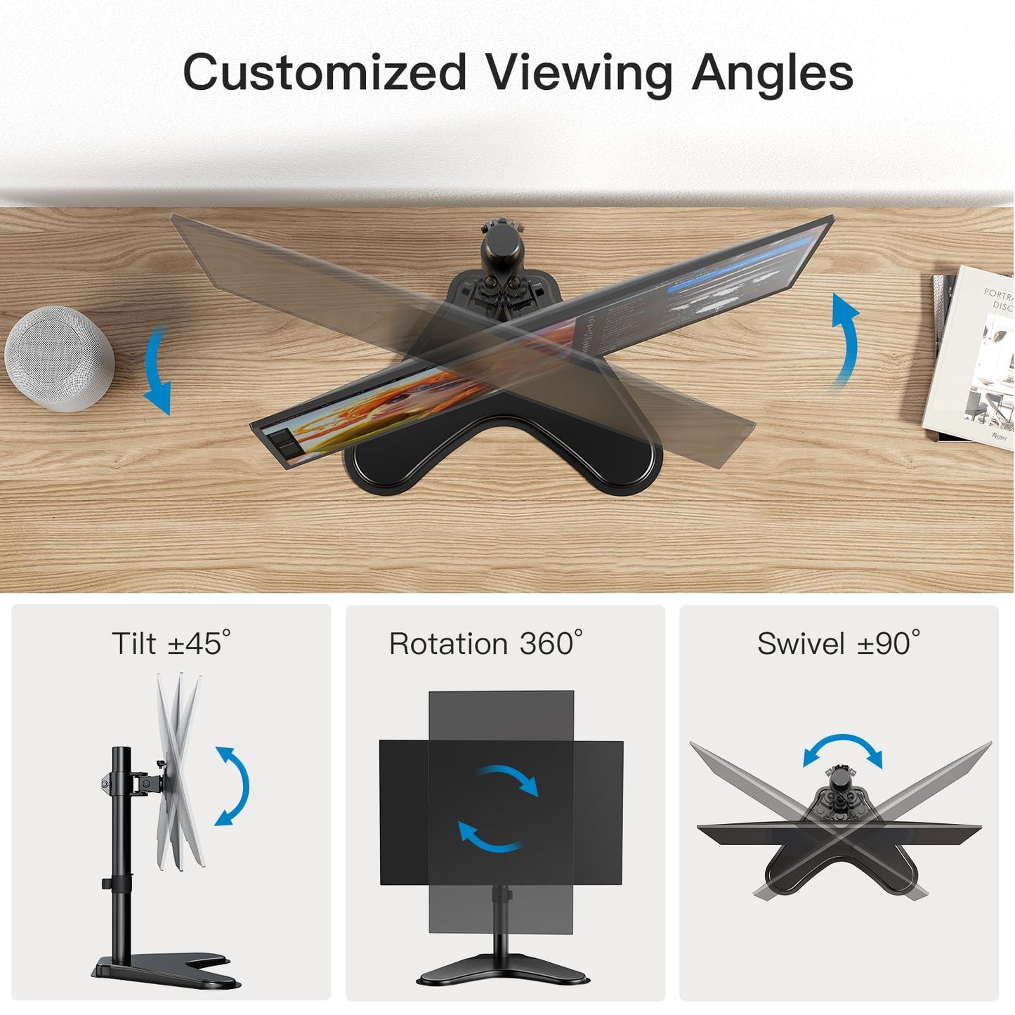 CM5 Single Monitor Mount for 13" - 32" Screen