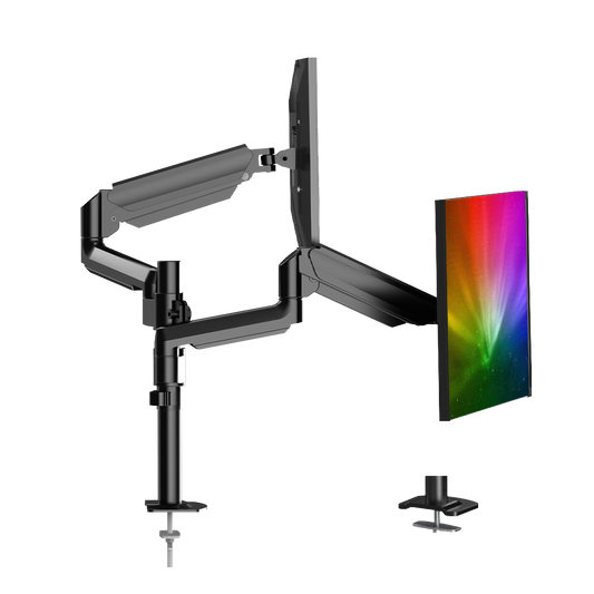 HUANUO HNDS16B DUAL MONITOR MOUNT FOR 13 - 32 INCH SCREENS