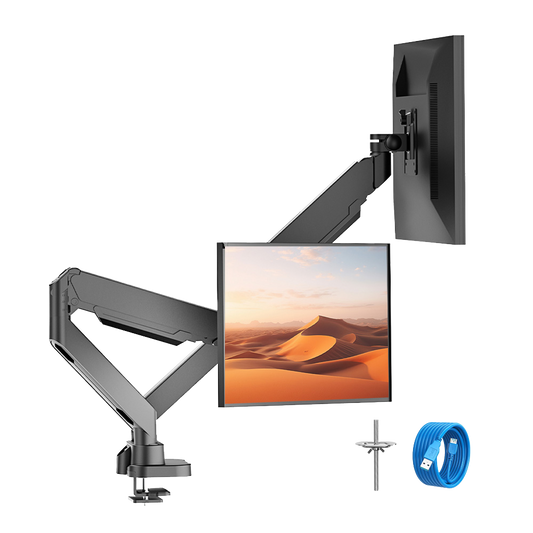 HUANUO HNDS17B DUAL MONITOR MOUNT FOR 40 INCH ULTRAWIDE SCREENS