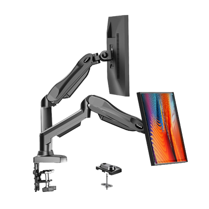 HUANUO HNDS6 DUAL MONITOR MOUNTS FOR 13 - 30 INCH SCREEN