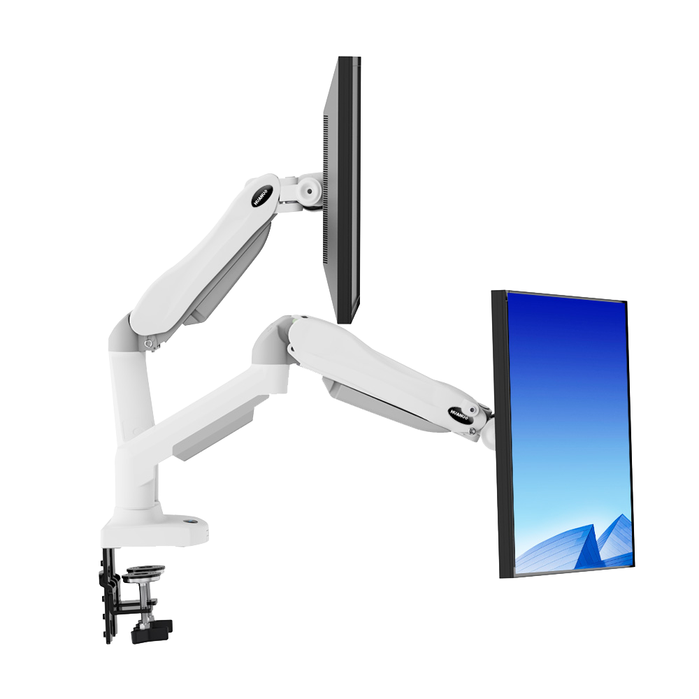HUANUO HNDS6 DUAL MONITOR MOUNTS FOR 13 - 30 INCH SCREEN