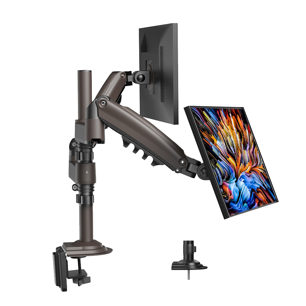 HUANUO HNDS8 DUAL MONITOR MOUNTS FOR 13 - 32 INCH SCREEN