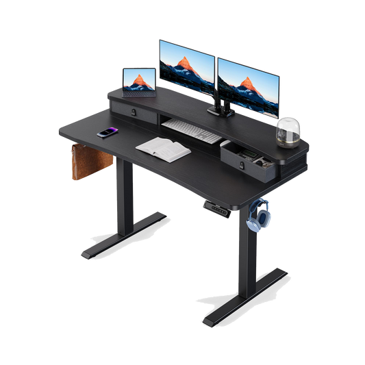 HUANUO 48″ X 24″ ELECTRIC STANDING DESK WITH 2 DRAWERS