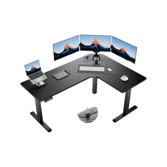 HUANUO 63″ DUAL MOTOR L-SHAPED STANDING DESK