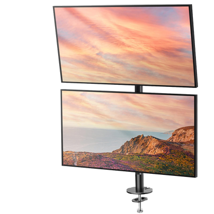 HUANUO HNHM5 Vertical Dual Monitor Mount for 17-32 Inch Screens