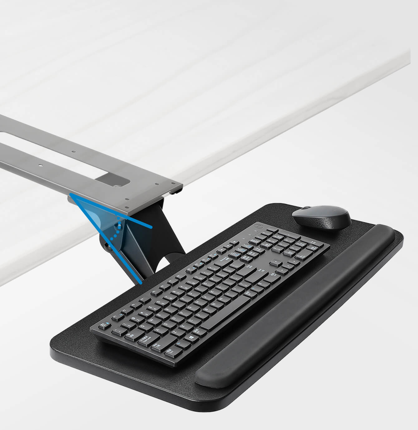  HUANUO Adjustable Under Desk Footrest, Ergonomic Keyboard Tray  Under Desk : Office Products