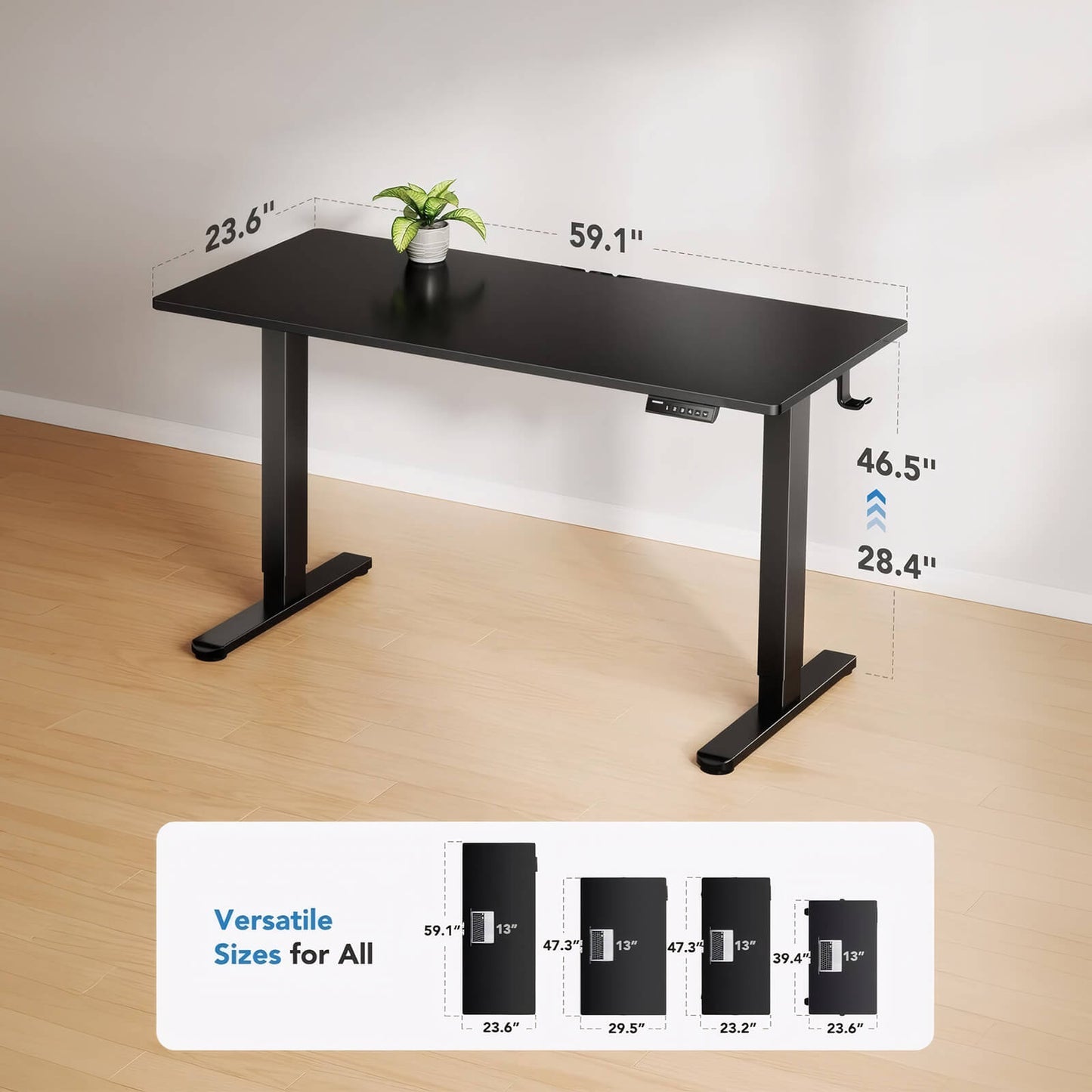 Premium One-Piece Top Standing Desk – 3 Colors, 4 Sizes